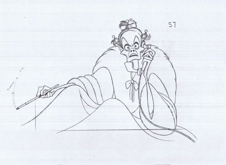 Нарисовать Круэллу поэтапно