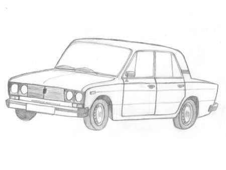 ВАЗ 2106 рисунок сбоку