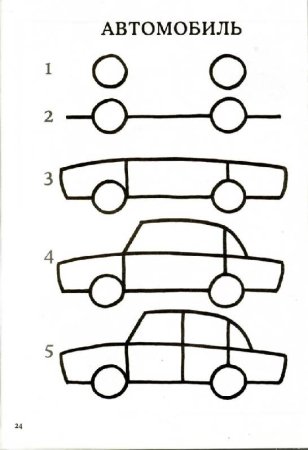 Рисование автомобиль в средней группе