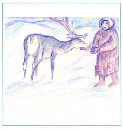 Рисовать пейзаж тундры карандашом