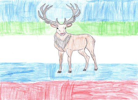 Тундра рисунок легкий