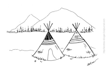 Тундра рисунок карандашом легкий рисунок карандашом