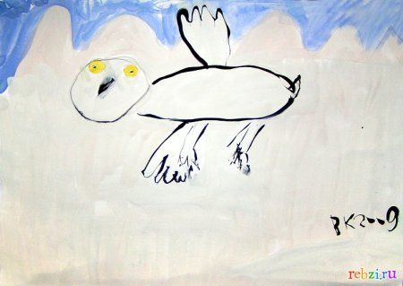 Тундра рисунок для 4 класса