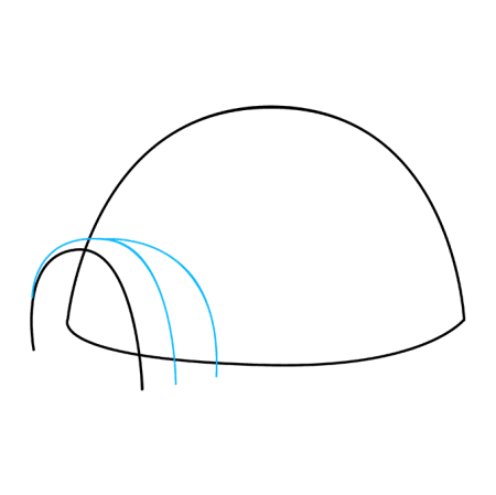 Рисунок иглу карандашом легко