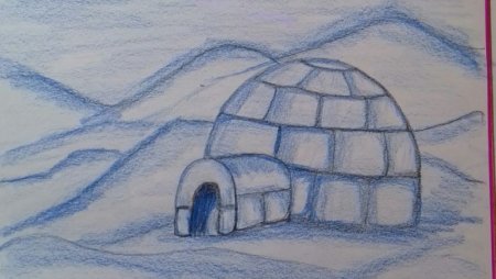 Северный пейзаж с иглу