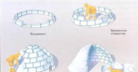Иглу жилище эскимосов рисунок