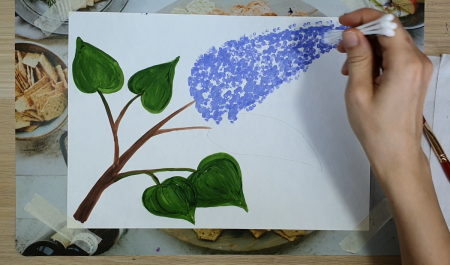 Сисирень ватными палочками