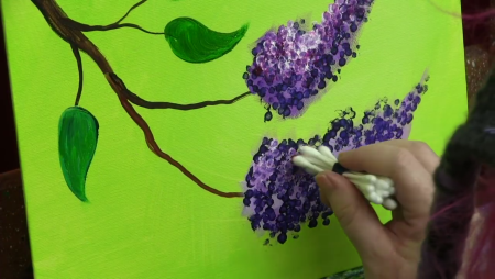 Рисование ушными палочками