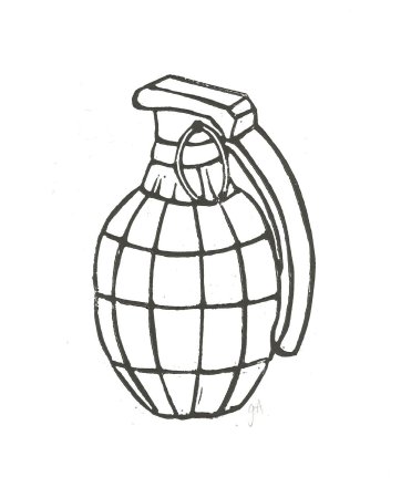 Раскраска граната