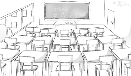 Мальчик под партой