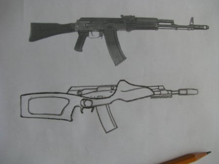 АК 47 чертеж