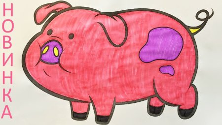 Свинка из Гравити Фолз раскраска