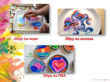 Эбру техника рисования на молоке