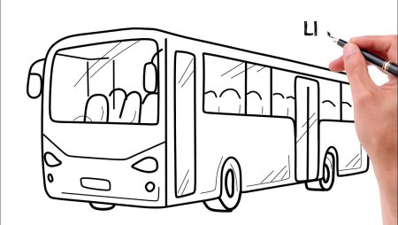 Рисуем автобус 5 класс-