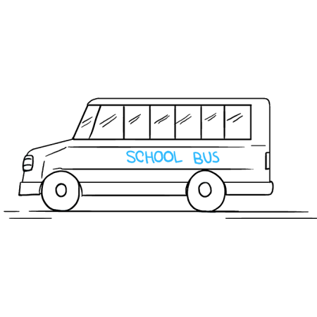 Рисование автобус