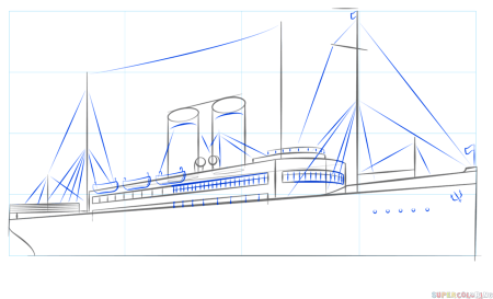 Мозаика-Синтез я рисую. Пароход