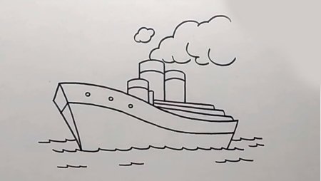 Кораблик карандашом