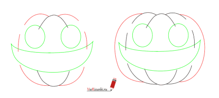 Поэтапное рисование Хэллоуин для детей