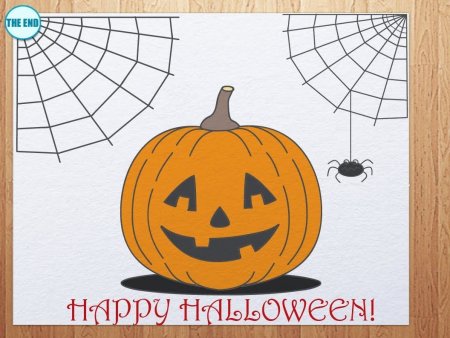 Рисунки тыквы на Хэллоуин лёгкие