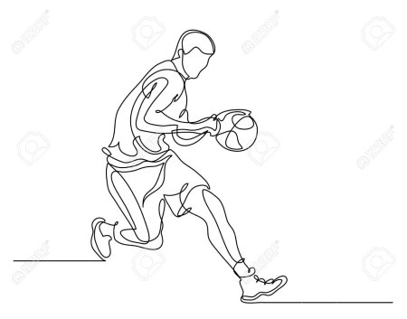 Баскетболист поэтапно