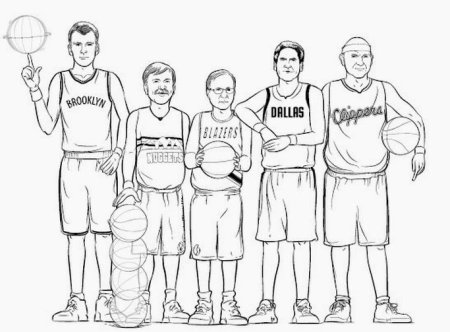 Поэтапное рисование баскетболиста