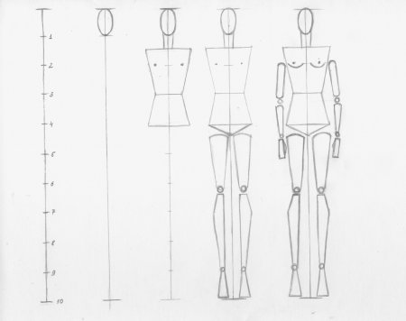 Эскизы для моделирования одежды