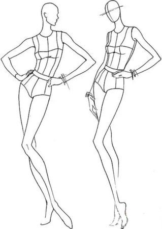 Модели для рисования одежды