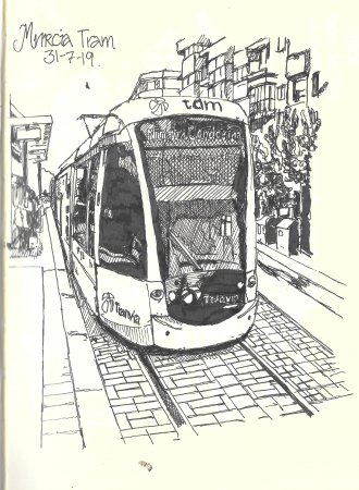 Трамвай раскраска для детей