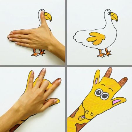 Рука нарисованная