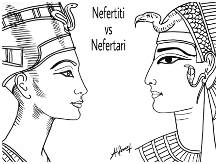 Нефертити Египет рисунок легкий