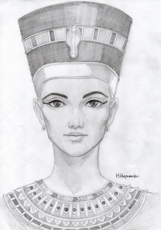 Боги Египта скульптура Нефертити