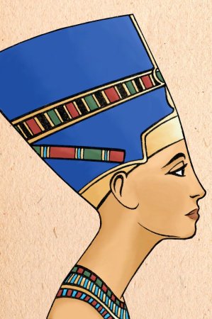 Нефертити барельеф