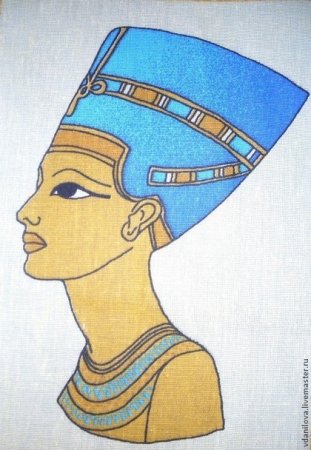Нефертити царица Египта рисунок