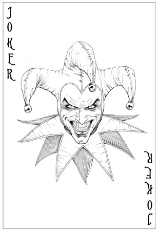 Карта Джокер нарисовать