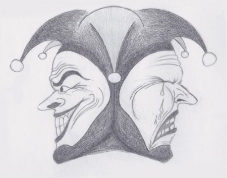 Маска грустного шута