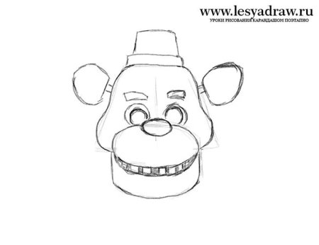 Рисунки для срисовки ФНАФ Фредди