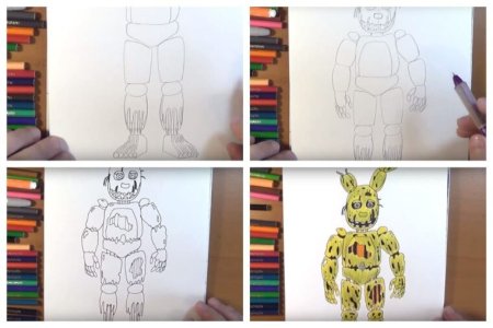Поэтапное рисование АНИМАТРОНИКОВ