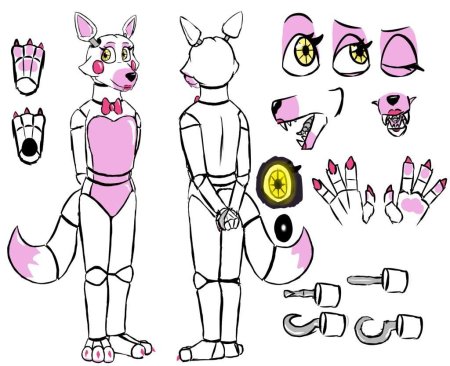 ФНАФ референс Фокси