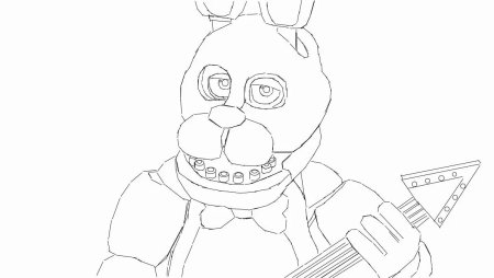 Бонни ФНАФ 1 раскраска