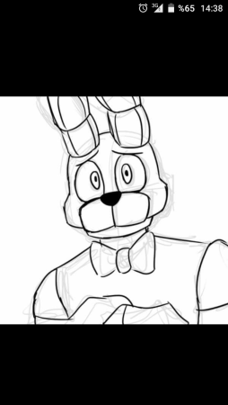 Рисунок Бонни из ФНАФ 9