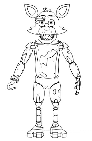 Фредди АНИМАТРОНИК раскраска