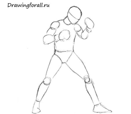 Человек в движении пошагово