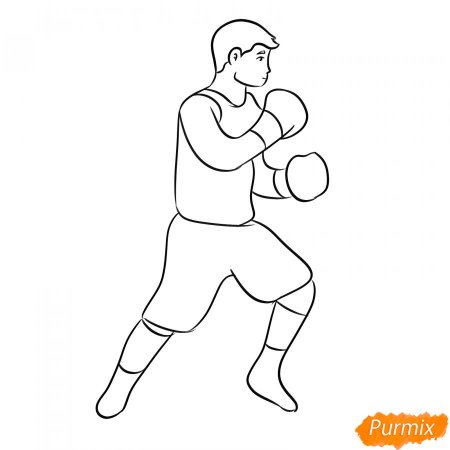 Рисунок боксера карандашом