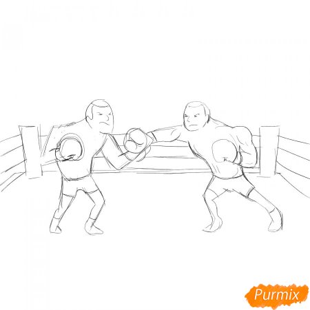 Нарисовать боксера