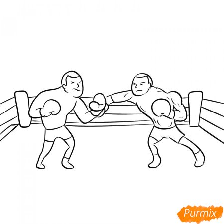 Боксер карандашом