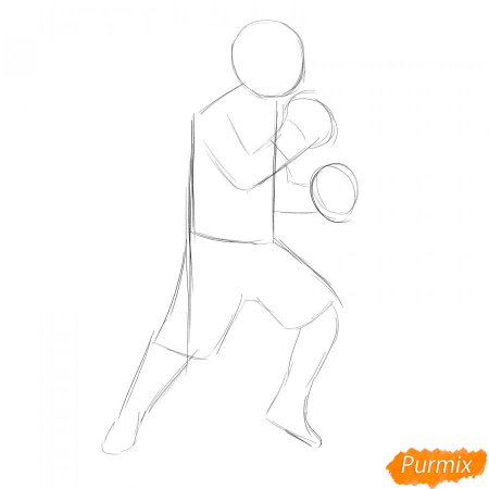 Нарисовать боксера