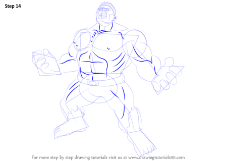 Поэтапное рисование героев Халк