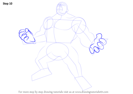 Рисовать Халка карандашом поэтапно легко для начинающих