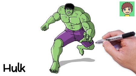 Уроки рисования Халка