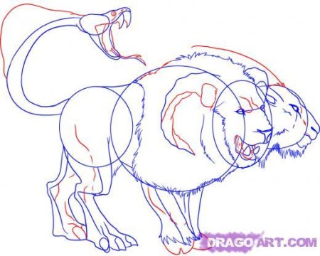 Цербер нарисовать легко поэтапно